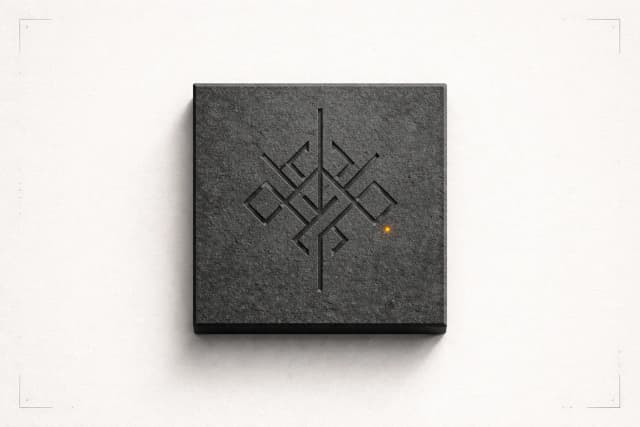 Stone sigil plate